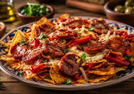 best tapas tortilla chips con chorizo near me