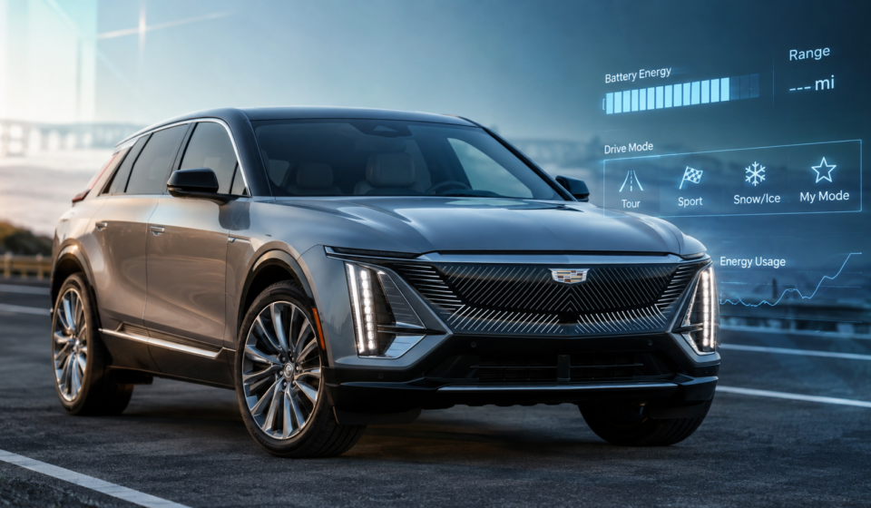 do the driving modes in cadillac lyriq offer different ranges or battery usages?